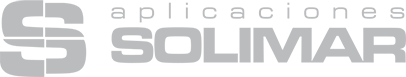 Logo de Solimar, version pluma color gris